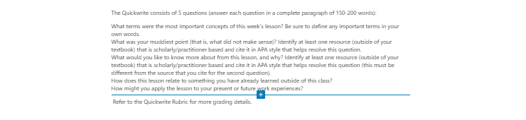 [Solved] What terms were the most important concepts of this week’s lesson?