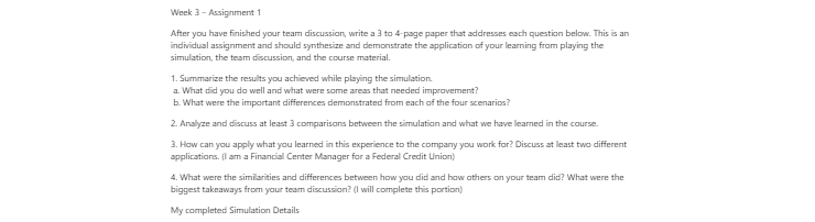 [Solved] What did you do well and what were some areas that needed improvement? b. What were the important differences demonstrated from ea