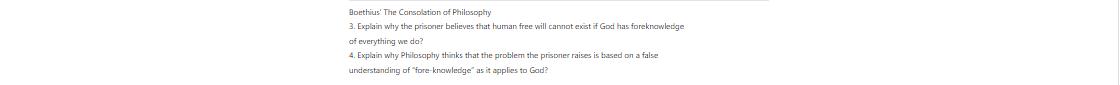 Explain why Philosophy thinks that the problem the prisoner raises is bas